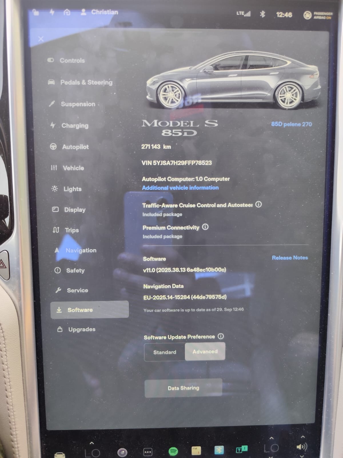 
								Model S 85D full									